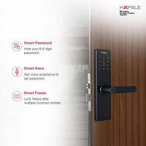 HAFELE RE-ACH DIGITAL DOOR LOCK - BLACK