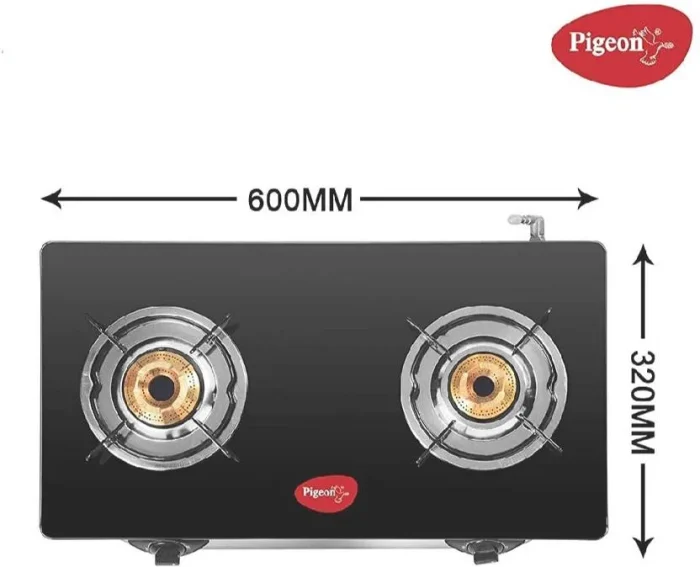 Pigeon Ayush 2 Burner Glasstop Gas Stove 1