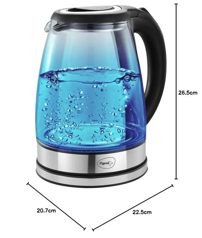 Pigeon Crystal Glass Electric Kettle 1.8 litre