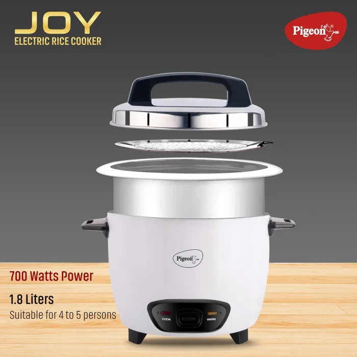 Pigeon Electric Rice Cooker Joy Unlimited 1.8L DX (Single Pot) 1
