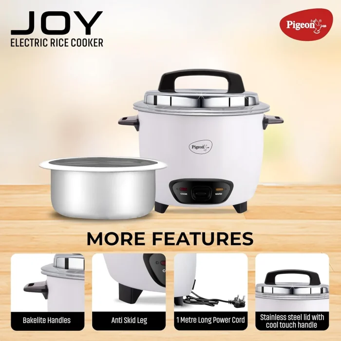 Pigeon Electric Rice Cooker Joy Unlimited 1.8L DX (Single Pot) 2