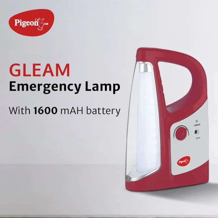 Pigeon Gleam LED Rechargeable Emergency Lamp