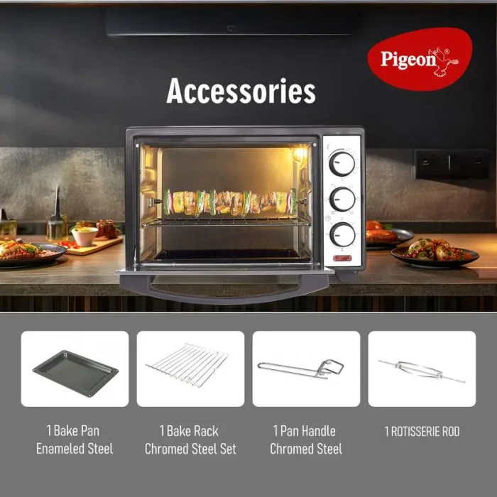 Pigeon Oven Toaster Grill (OTG) – 20 L With Rotisserie 2