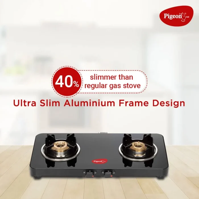 Pigeon Ultra Slim Gas Stove with 2 Burners