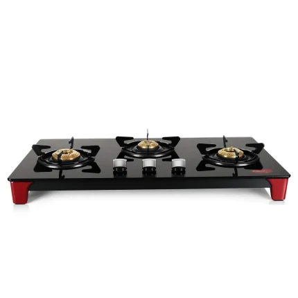 Pigeon Infinity 3 Burner Glass Stove | 8.1 Kg
