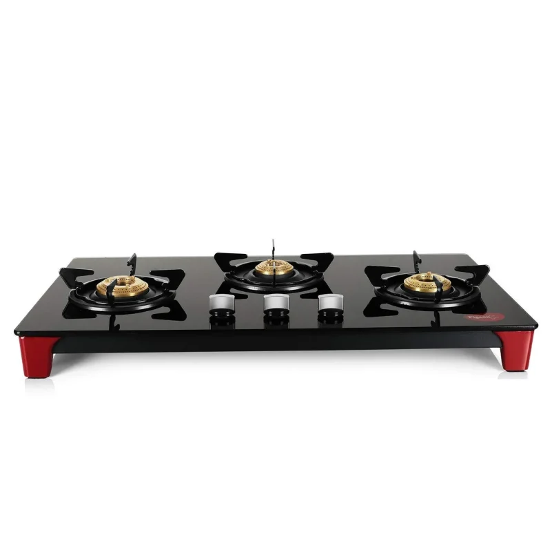 Pigeon Infinity 3 Burner Glass Stove | 8.1 Kg