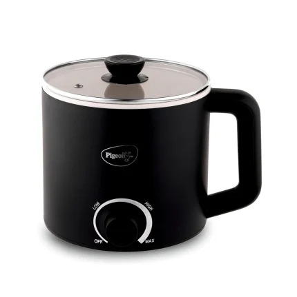 Pigeon Swift Multi-Cook Kettle | 1.5 L | Black | Double Layered