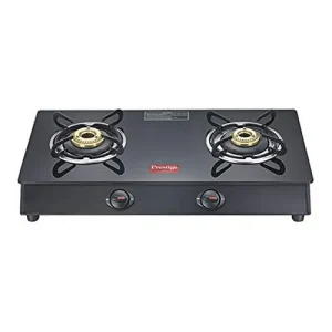 Prestige Gas Stove with 2 Burners Marvel Plus Glass