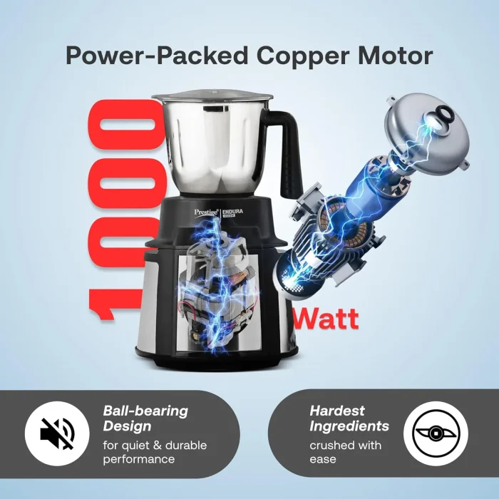 Prestige Endura Mixer Grinder with 6 Jars