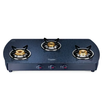 Prestige Gas Stove with 3 Burners Premia Schott Glass - GTS 03L (D)