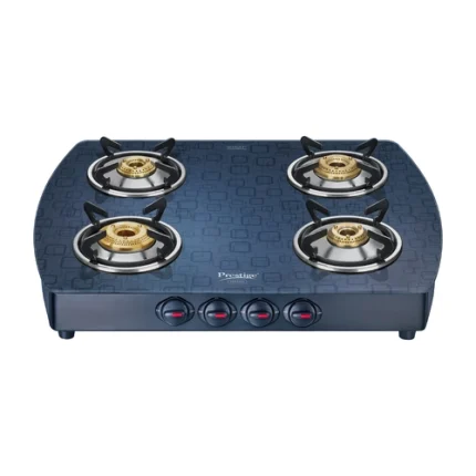 Prestige Gas Stove with 4 Burners Premia Schott Glass - GTS 04 (D)