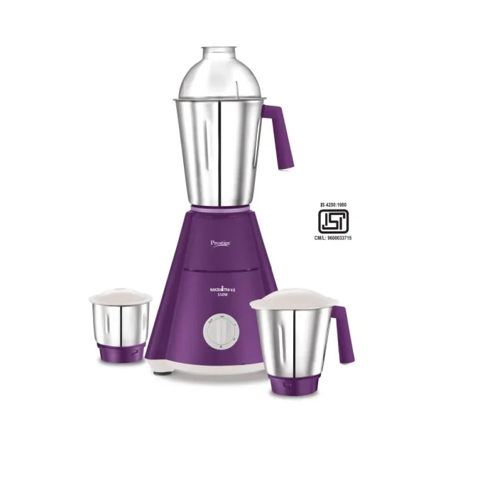 Prestige Nakshatra V2 Mixer Grinder - 3 Jar 550 W
