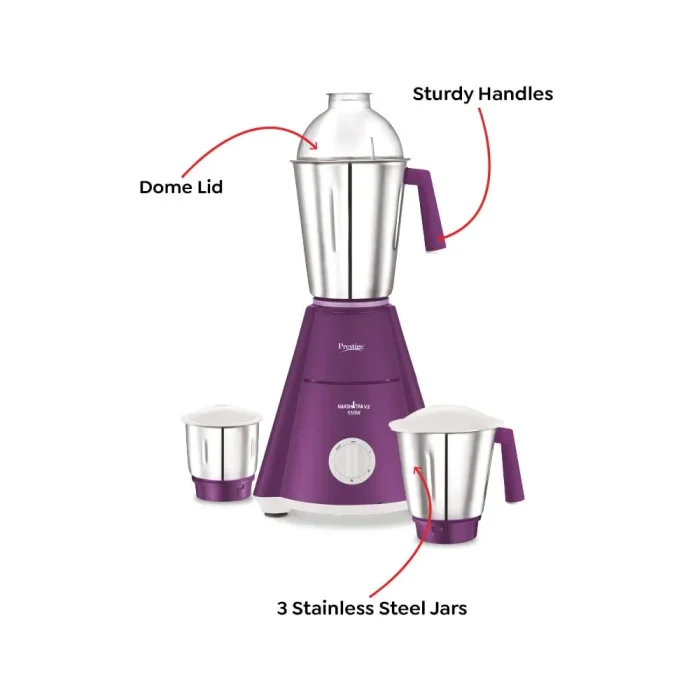 Prestige Nakshatra V2 Mixer Grinder - 3 Jar 550 W