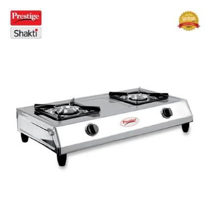 Prestige Shakti 2 Burner Gas Stove | Stainless Steel