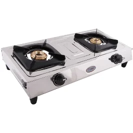 Prestige Star 2 Burner Gas Stove | Stainless Steel