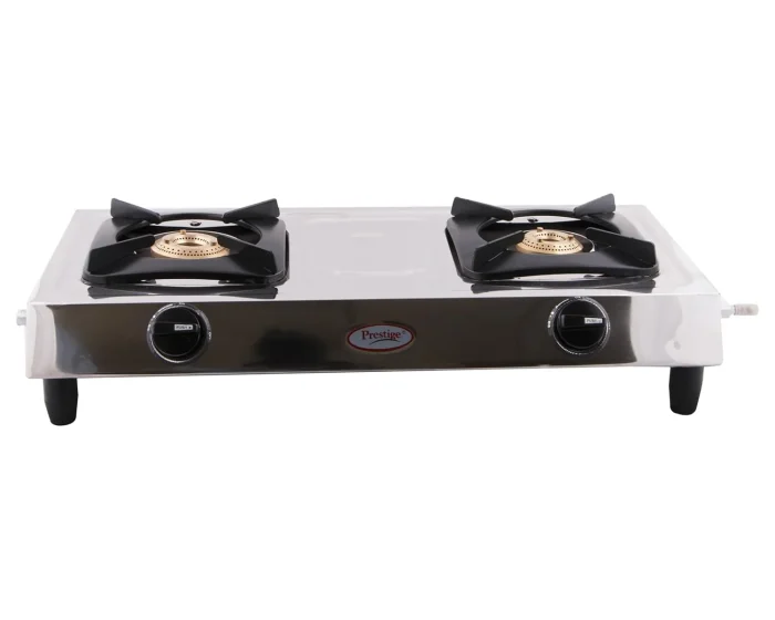 Prestige Star Gas Stove Stainless Steel 2 Burner