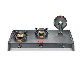 Prestige Svachh 3 Burner Gas Stove | Glasstop | Black