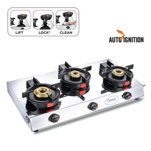 Prestige Svachh 3 burner gas stove