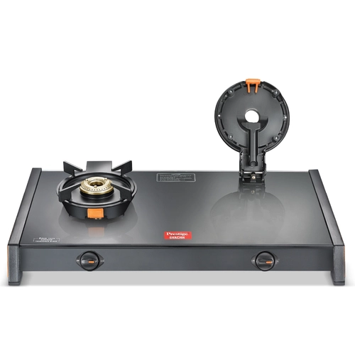 Prestige Svachh Gas Stove - 2 Burner | Glasstop | Black