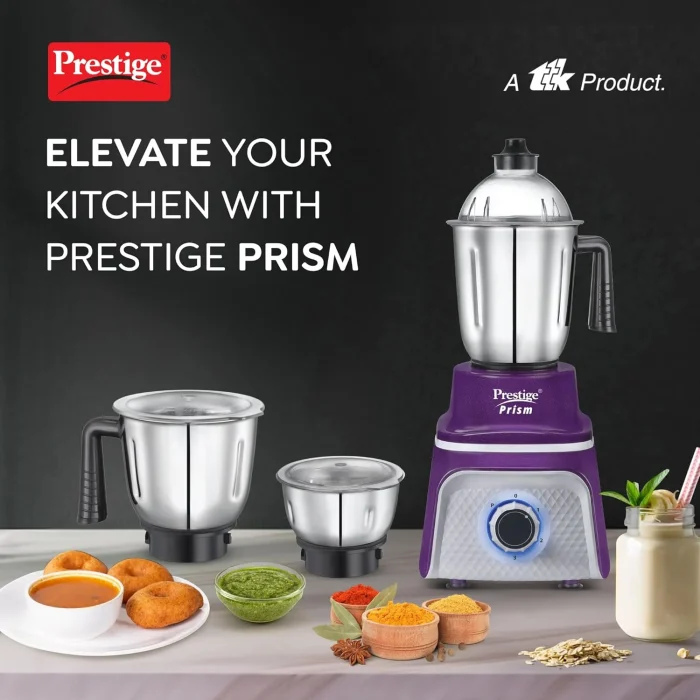 Prestige Prism Mixer Grinder with 3 Jars 