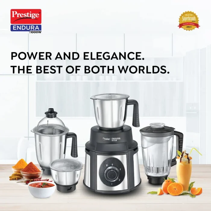 Prestige Endura Mixer Grinder with 4 Jars