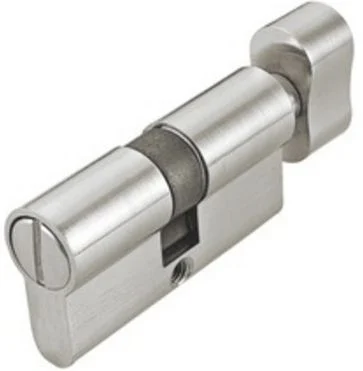 Hafele Toilet Cylinder - Euro Profile Thumb Turn Inside Emergency Release Outside Brass SN