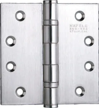 Hafele Butt Hinge | SS 304 | 4" x 2.5" x 2.5 mm | 2 Ball Bearing | SSM