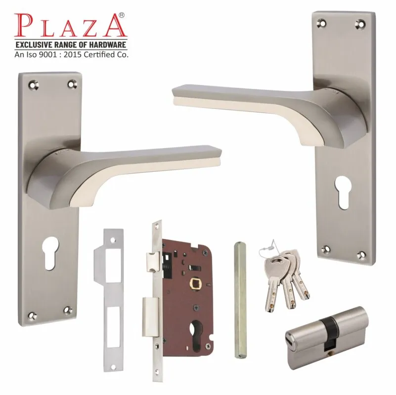 Plaza Bella Handle Set, SS, Cylindrical Lock
