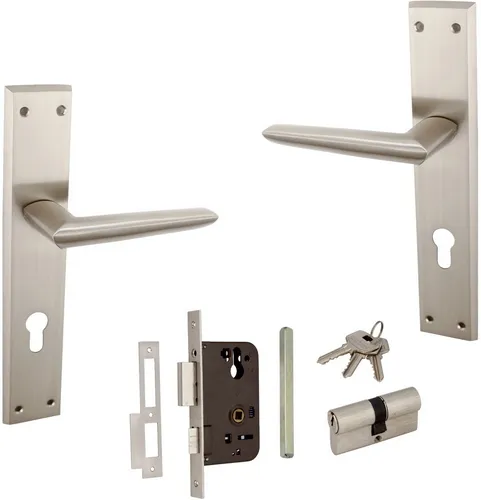 Indobrass MOULY Mortise Door Handle Set, SS