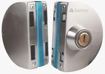 TAITON Glass Door Lock with Strike Box Without Cutout (TPL-4A/4B-N)