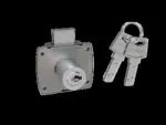 Hafele Wardrobe Lock for Thick Shutters | 100000 Key Combinations | 20 mm