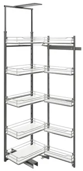 Hafele Larder Unit Internal Pull Out | With Door Shelf and Hanging Baskets