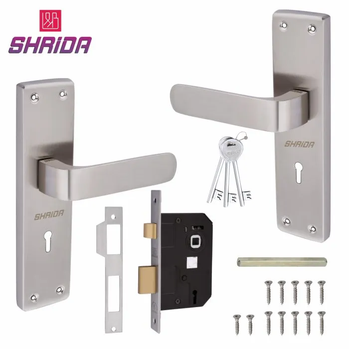 Shrida 550 Iron Mortise Handle and Lock Set
