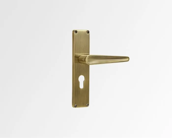 Godrej Mortise Door Handle Lock | NEH 19-1 CK | Antique Brass Polished Finish