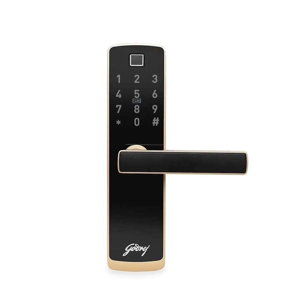 Godrej Catus Touch Plus Smart Door Lock I 4 in 1 Access I Champagne Gold Finish