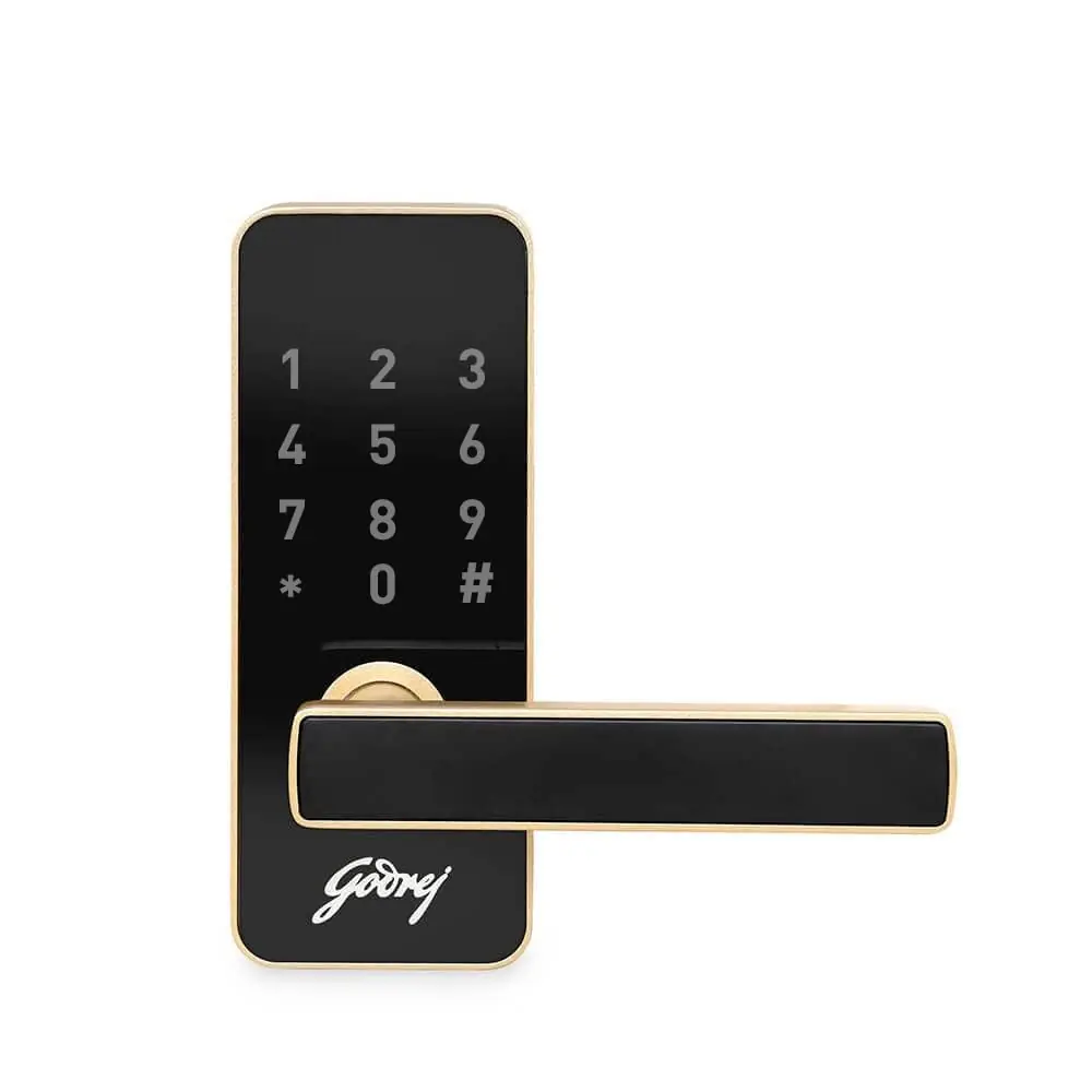 Godrej Catus Touch Smart Digital Lock I 2 in 1 Access I Champagne Gold Finish