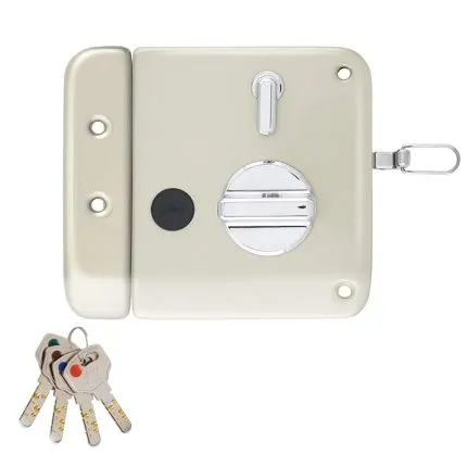 Godrej Ultra XL+Tribolt 1CK LB Deadbolt Rim Key Lock for Home Entrance Door
